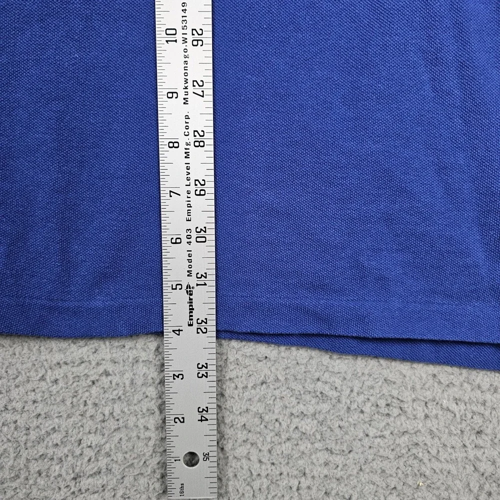Lot of 2 Polo Ralph Lauren 2XB Big Tall‎ Blue Cotton Pique Polo Shirts